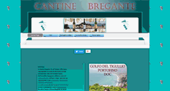 Desktop Screenshot of cantinebregante.it