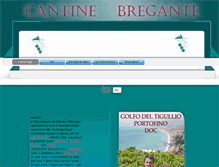 Tablet Screenshot of cantinebregante.it
